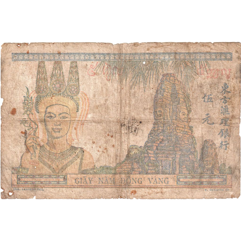 Indocina, 5 Piastres, MB