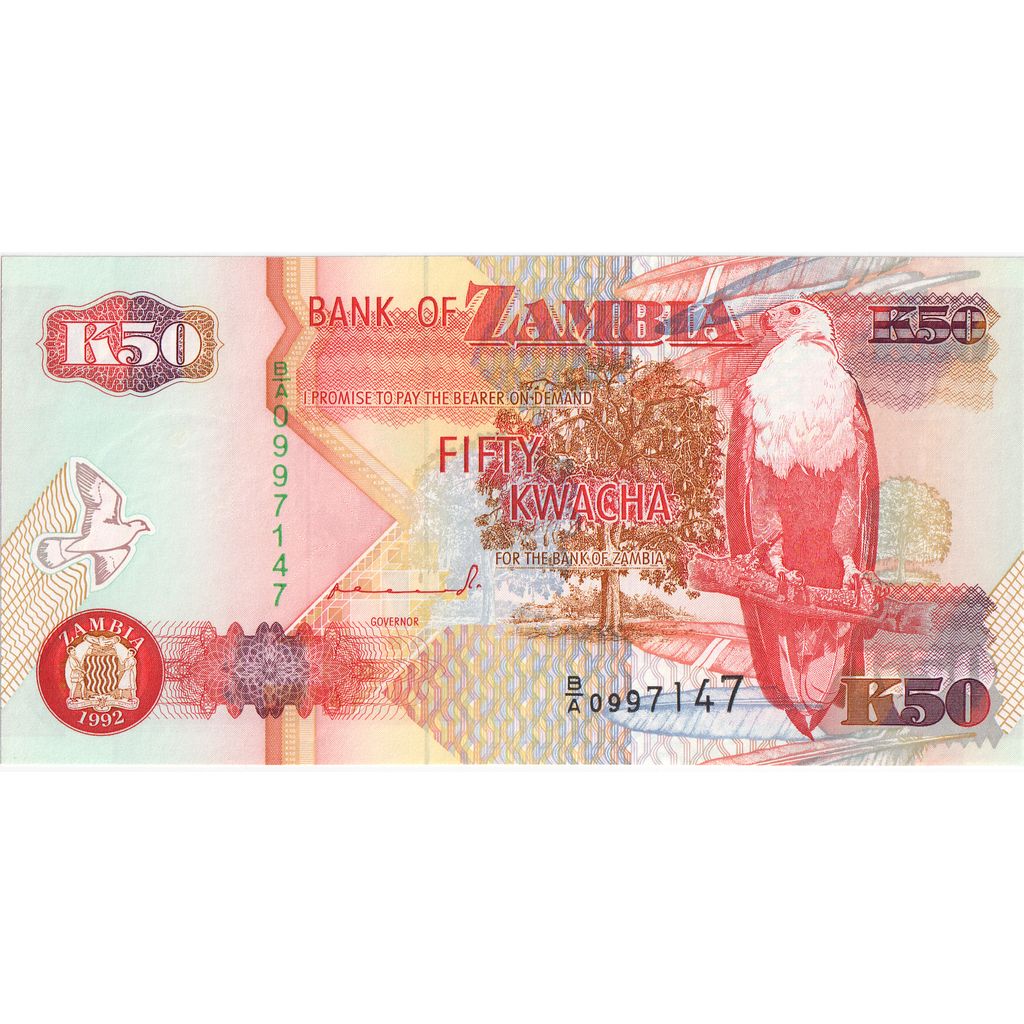 Zambia, 50 Kwacha, UNC(65-70)
