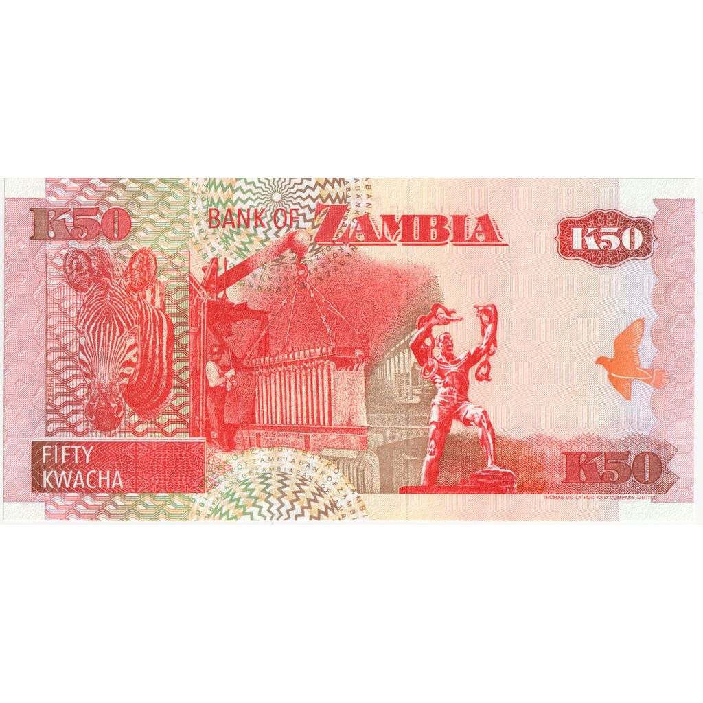 Zambia, 50 Kwacha, UNC(65-70)