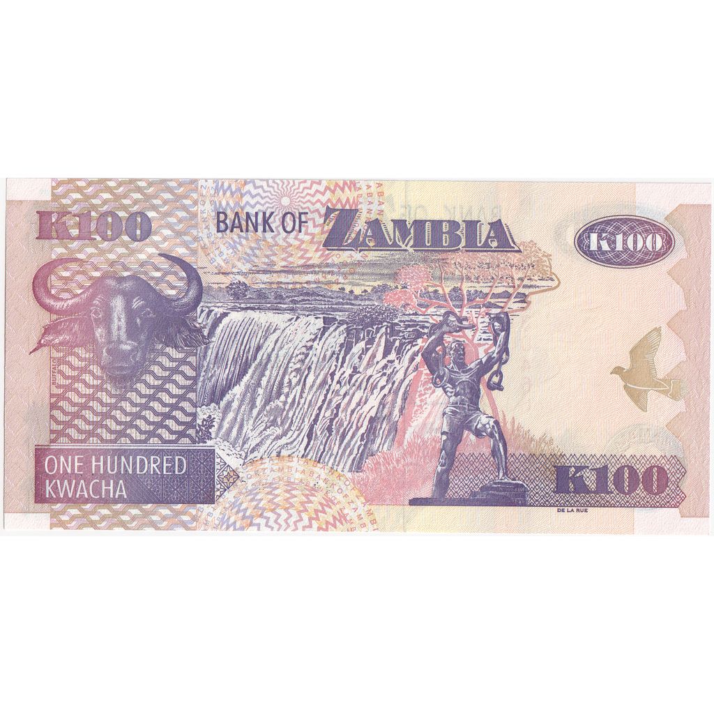 Banknote, Zambia, 100 Kwacha, 2008, Undated, KM:38g, UNC(65-70)