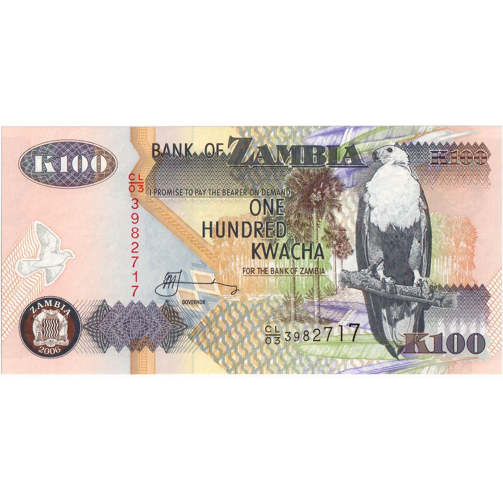 Zambia, 100 Kwacha, UNC(65-70)
