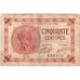 France, 50 Centimes, Other, 1920-03-10, C.96, PARIS, VF(20-25)