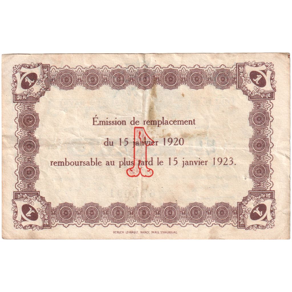 France, 1 Franc, 1920-01-15, EF(40-45), Pirot:68-22