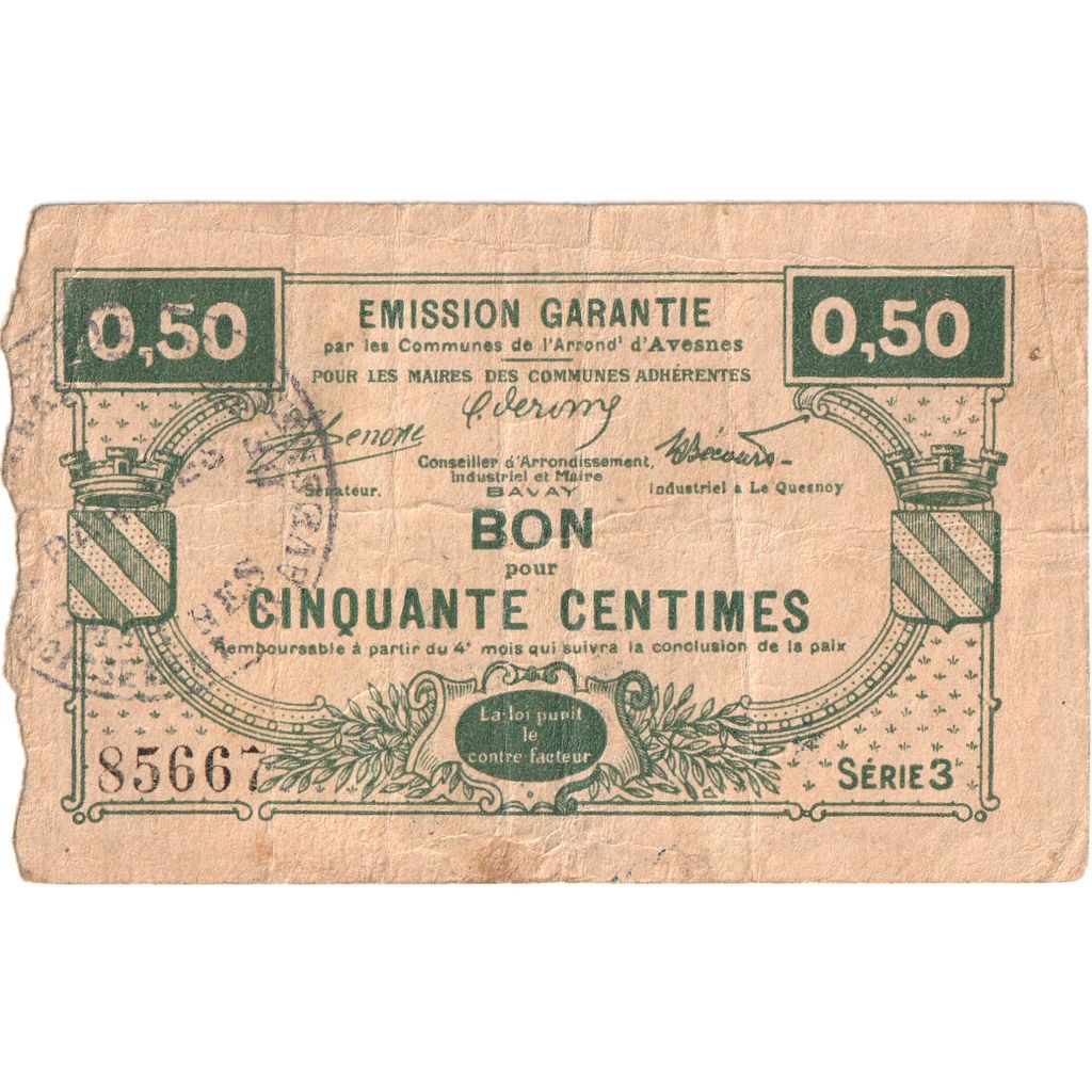 France, 50 Centimes, EF(40-45), Pirot:59-195