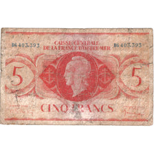 French Equatorial Africa, 5 Francs, 1944, VF(20-25)