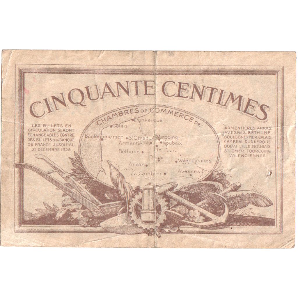 Francia, 50 Centimes, BB, Pirot:94-4