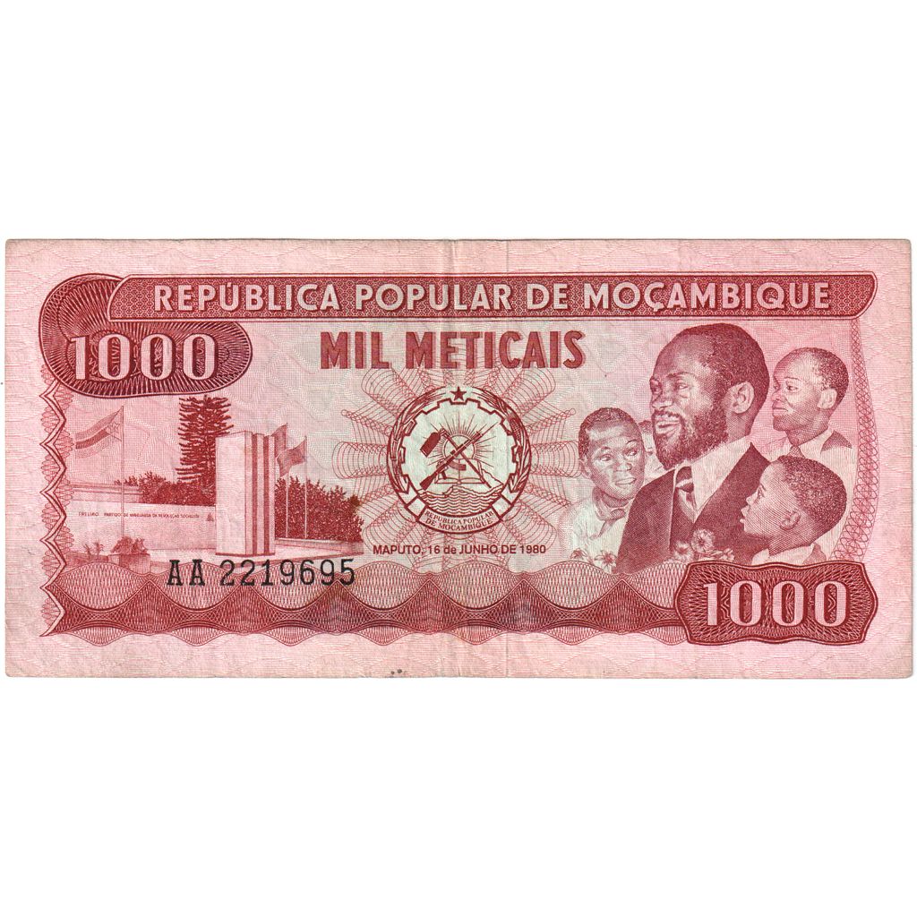Mozambique, 1000 Meticais, 1980-06-16, EF(40-45)