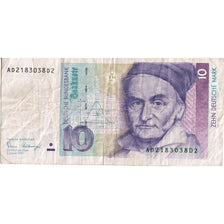 GERMANIA - REPUBBLICA FEDERALE, 10 Deutsche Mark, MB+