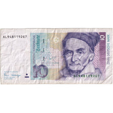 GERMANY - FEDERAL REPUBLIC, 10 Deutsche Mark, VF(30-35)