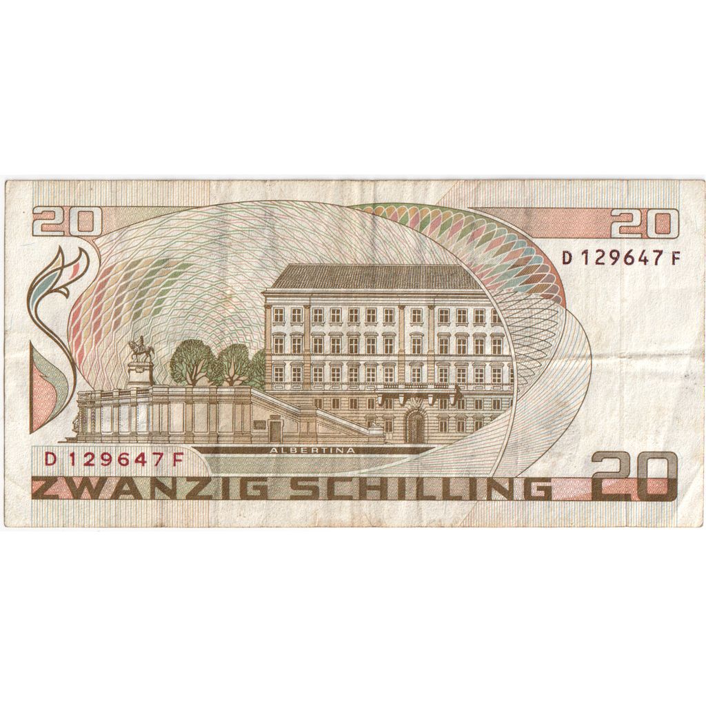 Austria, 20 Schilling, 1985-10-01, VF(30-35)