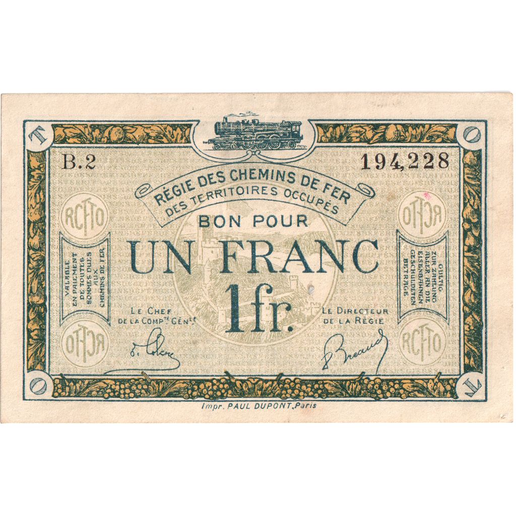 France, 1 Franc, EF(40-45), Pirot:135-5