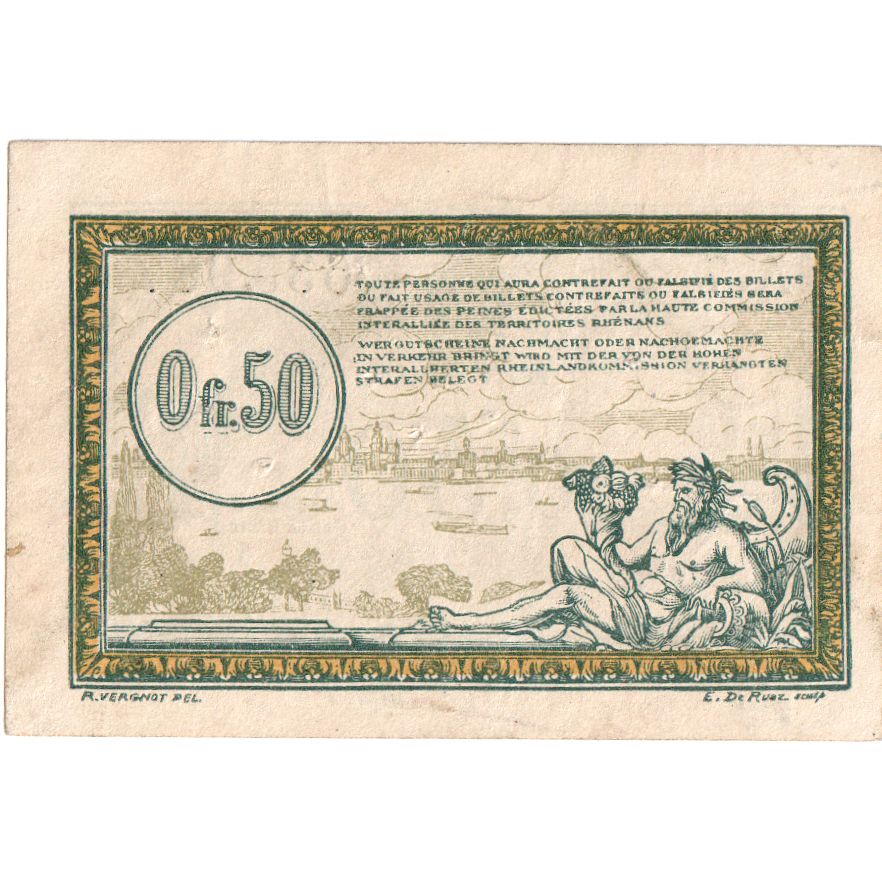 France, 50 Centimes, TTB, Pirot:135-4