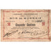 Belgium, 50 Centimes, 1914-12-13, COMMUNE D ESTAIMBOURG, VF(30-35)