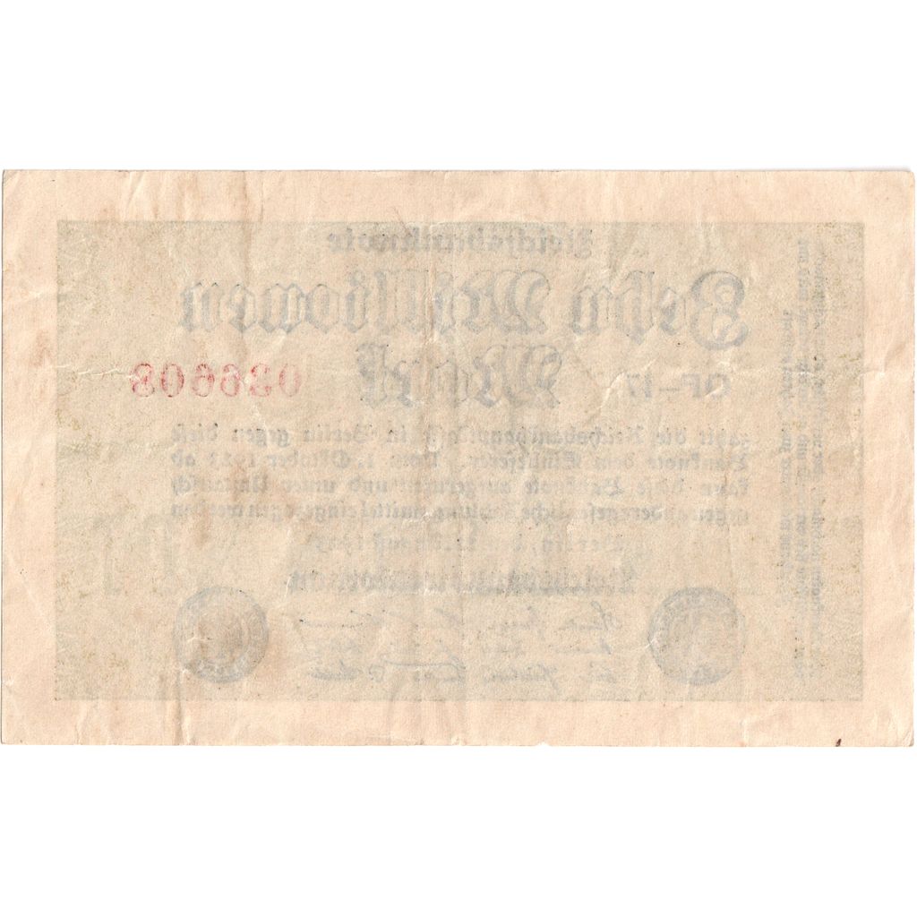 Deutschland, 10 Millionen Mark, 1923-08-22, SS
