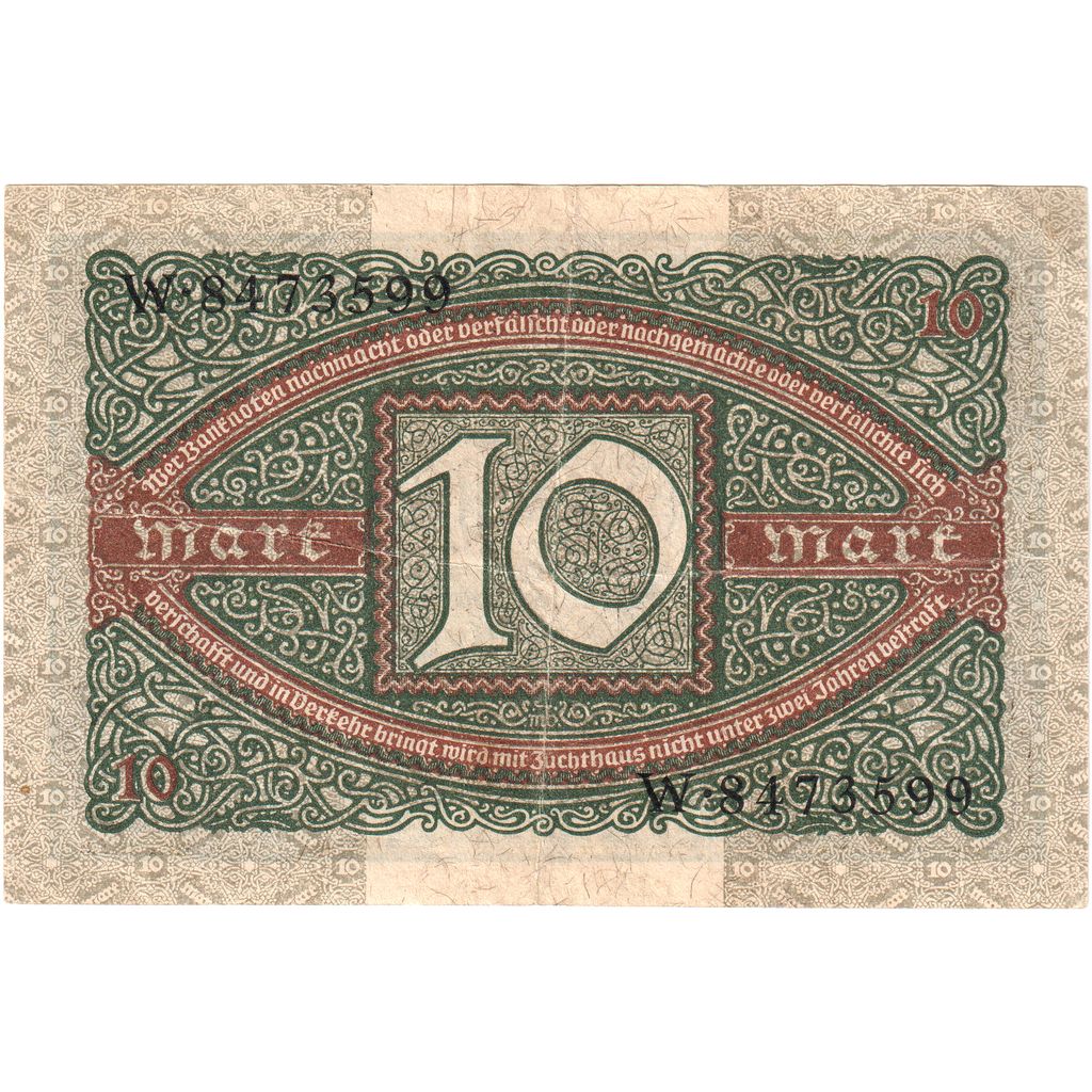 Alemania, 10 Mark, 1920-02-06, MBC