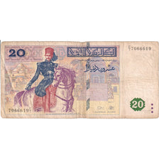 Tunisia, 20 Dinars, 1992-11-07, VF(20-25)