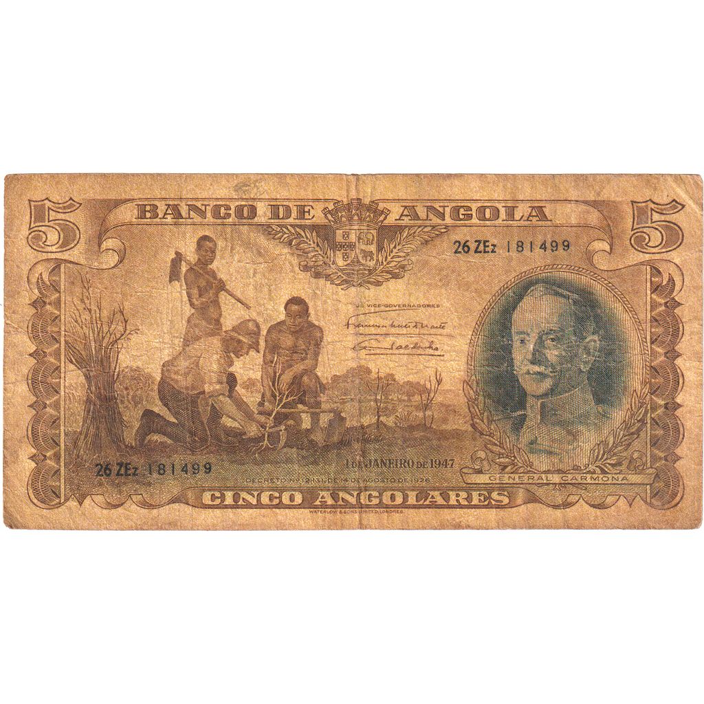 Angola, 5 Angolares, 1947-01-01, MB