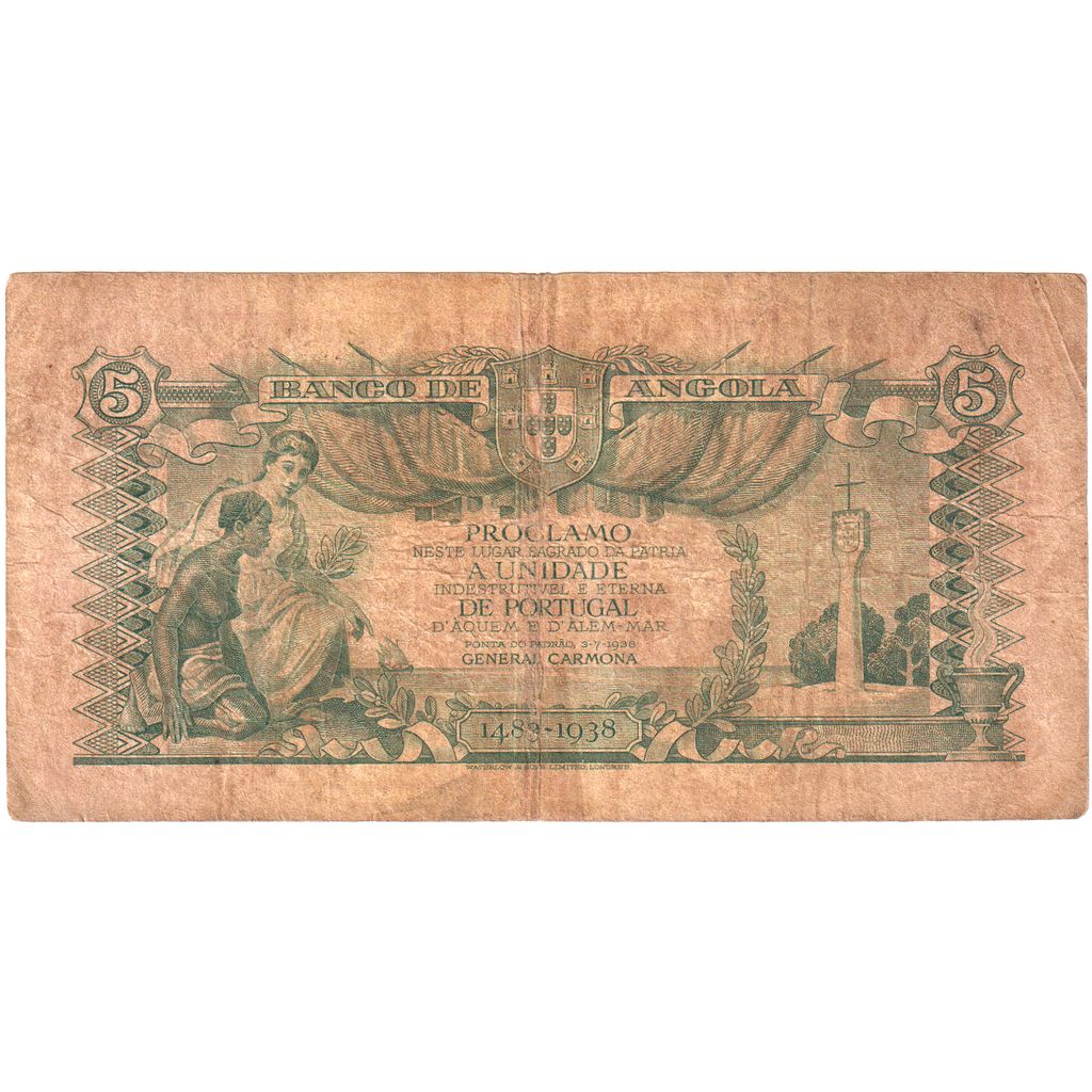 Angola, 5 Angolares, 1947-01-01, MB