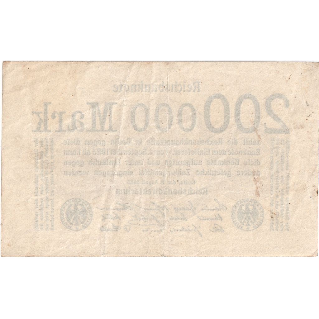 Geldschein, Deutschland, 200,000 Mark, 1923, KM:100, SS