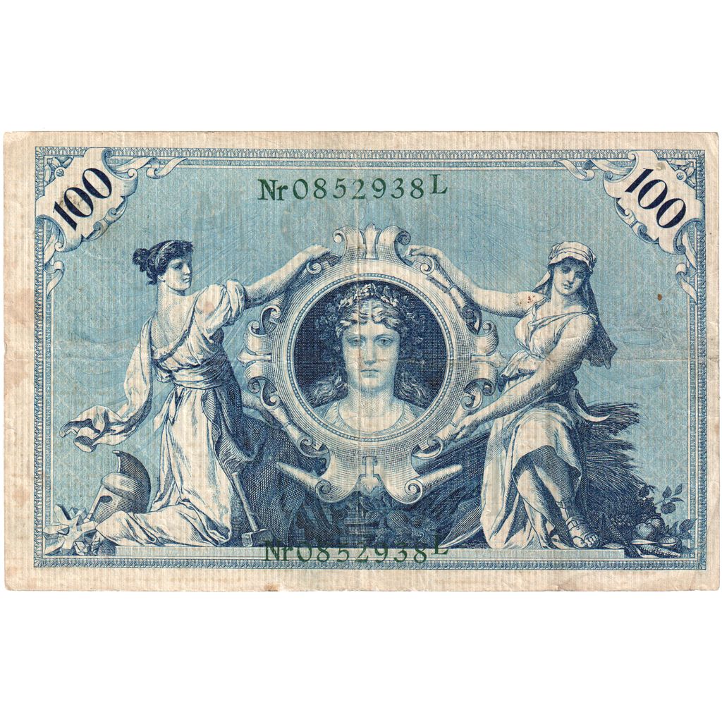 Germany, 100 Mark, 1908-02-07, VF(30-35)