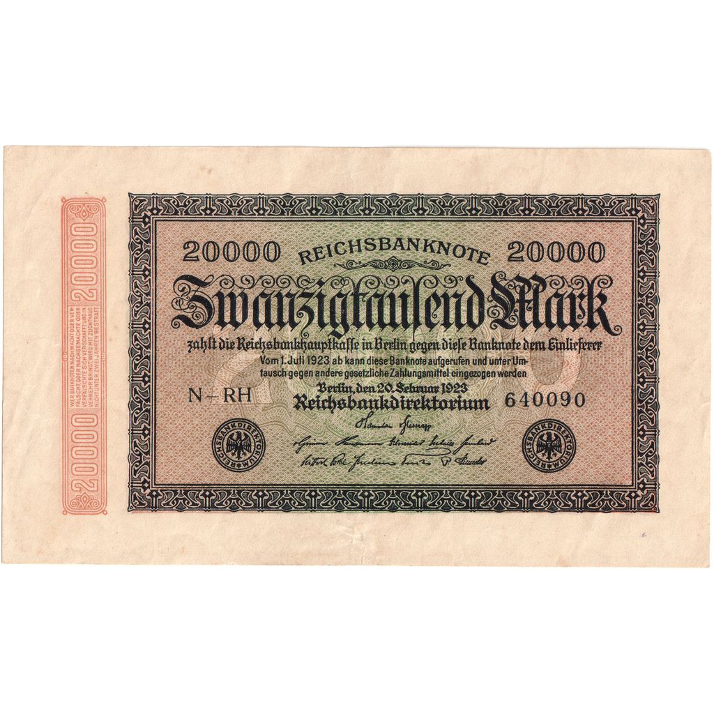 Alemania, 20000 Mark, 1923-02-20, EBC