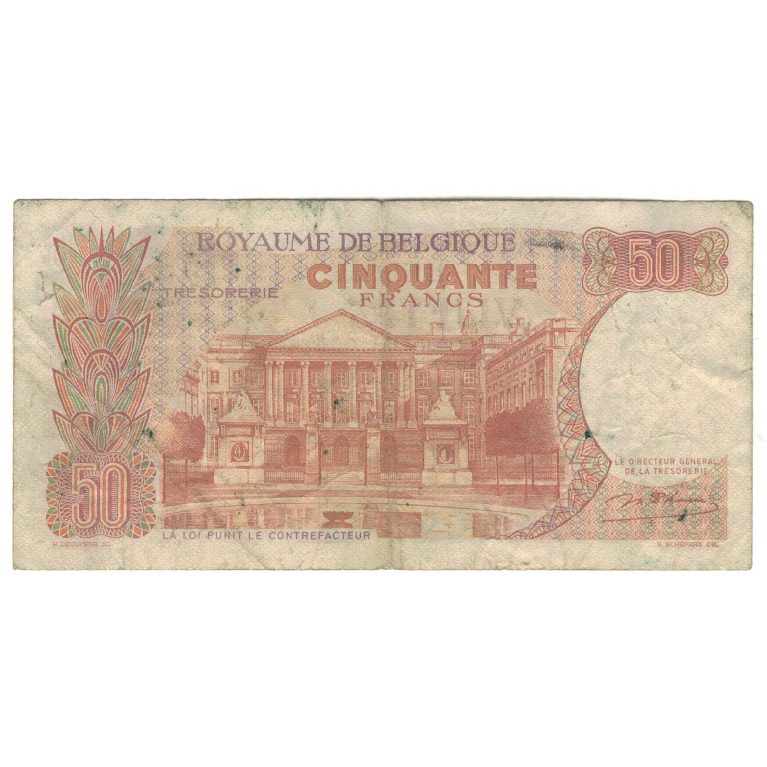 Billet, Belgique, 50 Francs, 1966, 1966-05-16, KM:139, TB