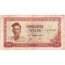 Banknote, Guinea, 50 Sylis, 1960, 1960-03-01, KM:25a, EF(40-45)