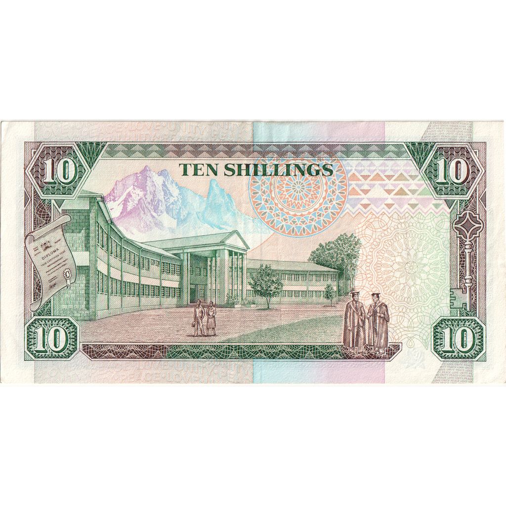 Quénia, 10 Shillings, 1990-07-01, UNC(65-70)