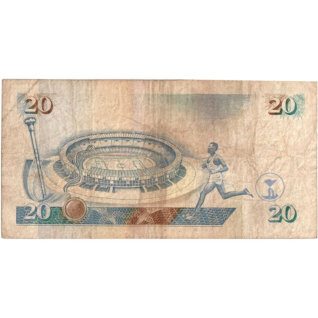 Quénia, 20 Shillings, 1995-07-01, VF(20-25)