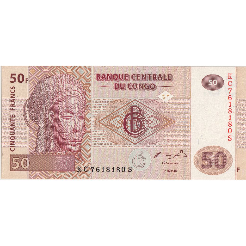 Repubblica del Congo, 50 Francs, 2007-07-31, FDS