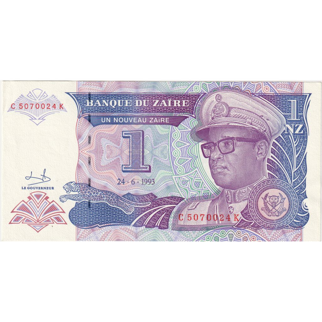 Zaire, 1 Nouveau Zaïre, UNC(65-70)