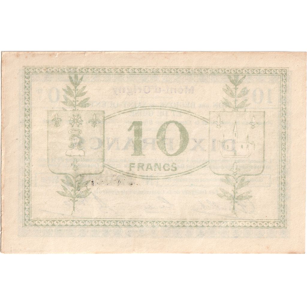 Francia, 10 Francs, 1917-10-27, MBC