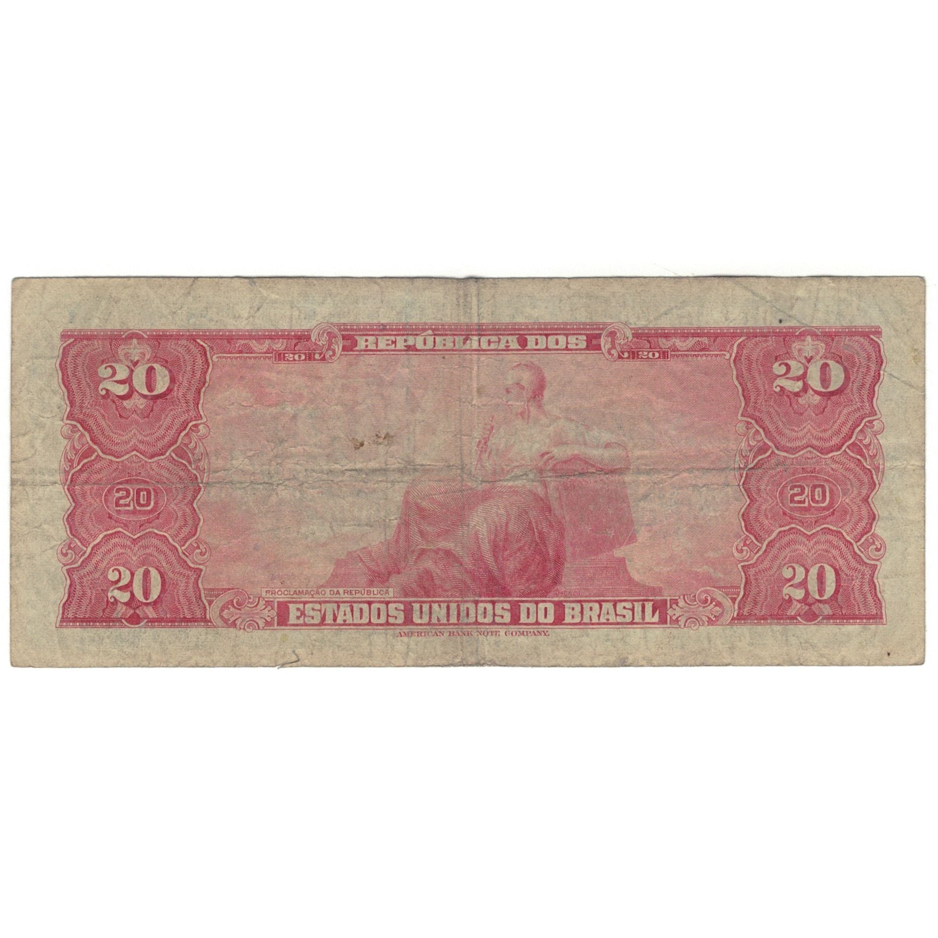 Banconote, Brasile, 20 Cruzeiros, KM:168b, MB