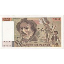 France, 100 Francs, Delacroix, O.295, UNC(63)