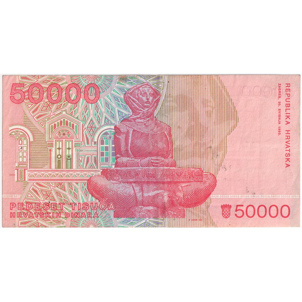 Croazia, 50,000 Dinara, 1993-05-30, BB