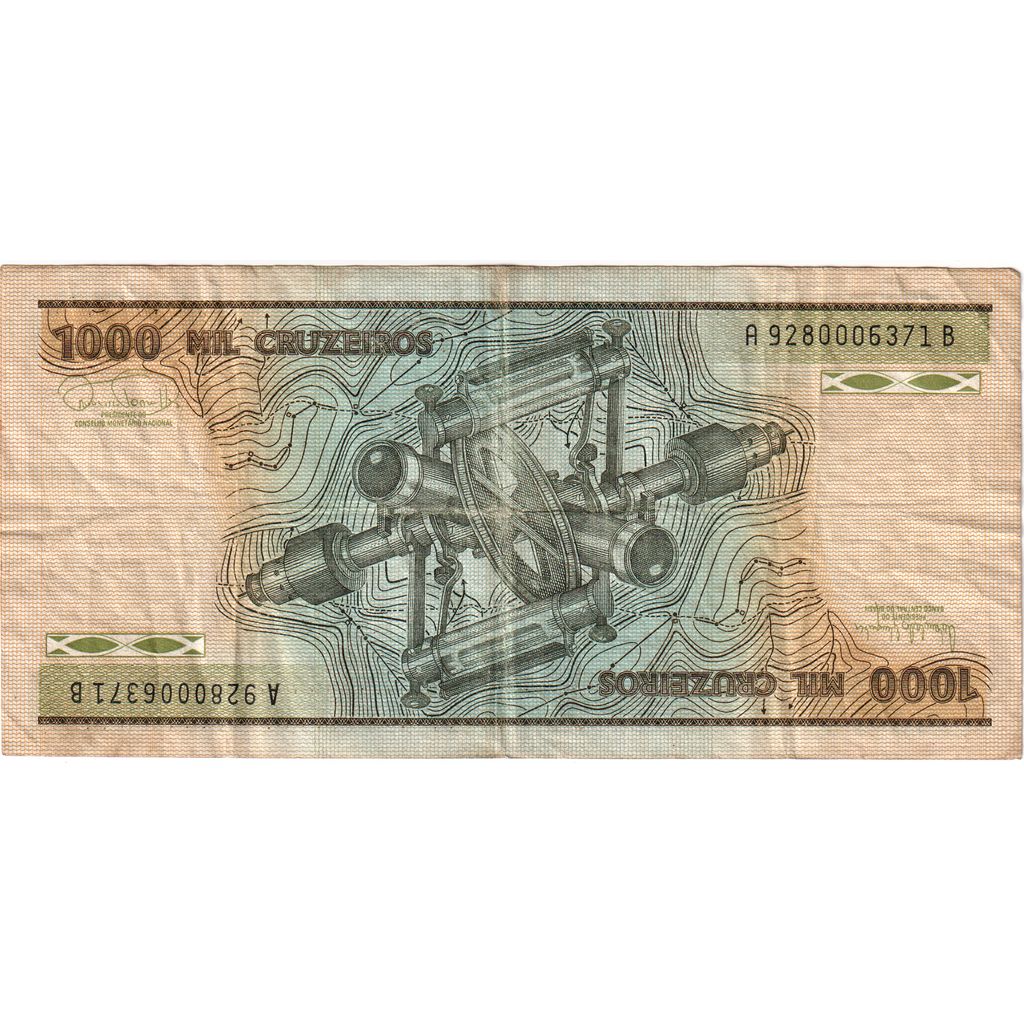 Brasilien, 1000 Cruzeiros, S+