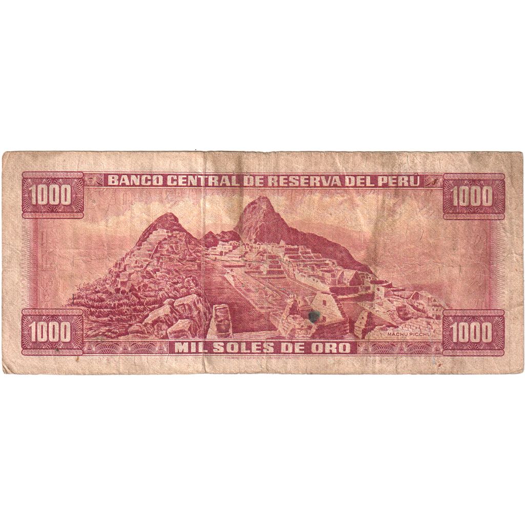 Peru, 1000 Soles De Oro, 1975-10-02, VF(20-25)