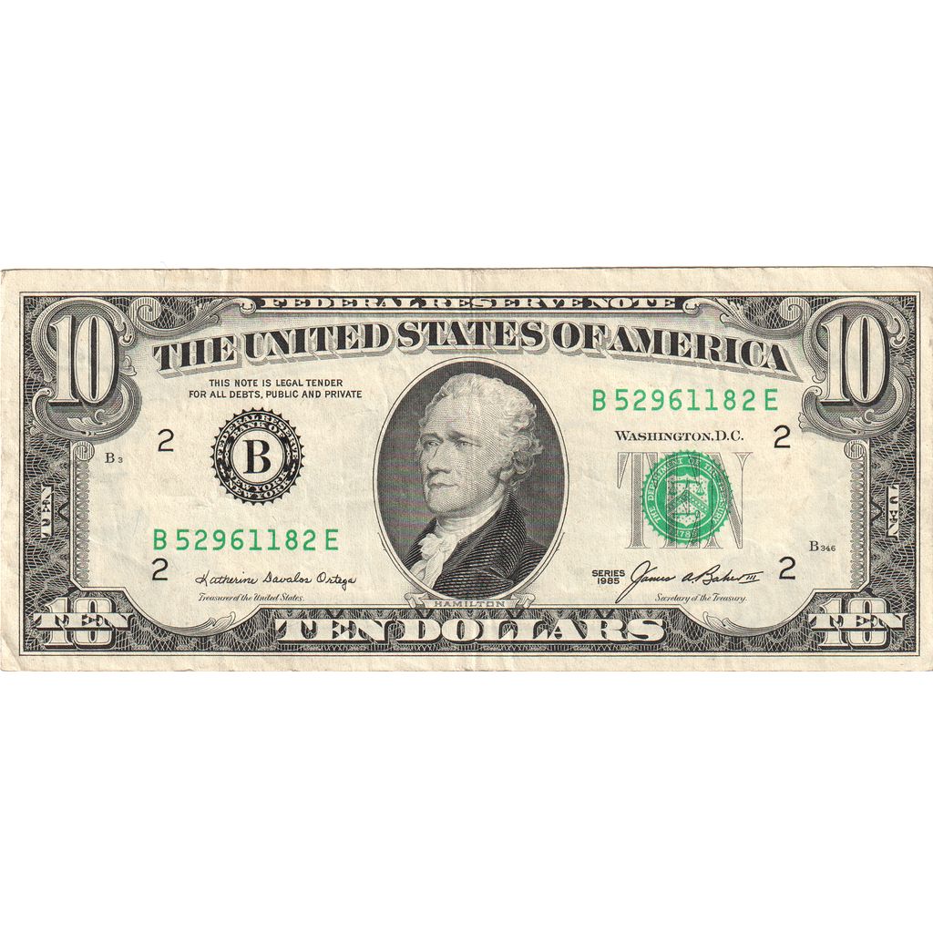 United States, 10 Dollars, EF(40-45)