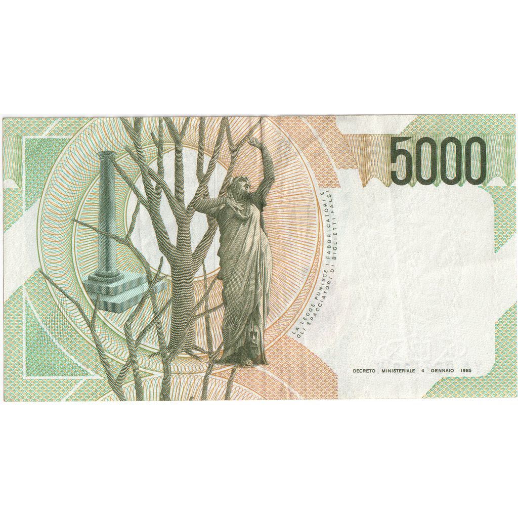 Italy, 5000 Lire, 1985-01-04, AU(55-58)