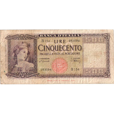 Italy, 500 Lire, 1947-08-14, VF(20-25)