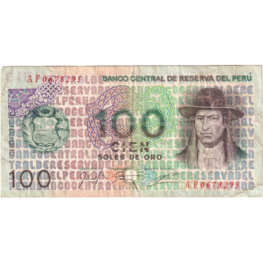 Banknote, Peru, 100 Soles De Oro, 1976, 1976-07-22, KM:114, EF(40-45)