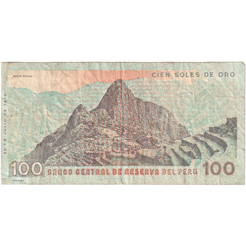 Banknote, Peru, 100 Soles De Oro, 1976, 1976-07-22, KM:114, EF(40-45)