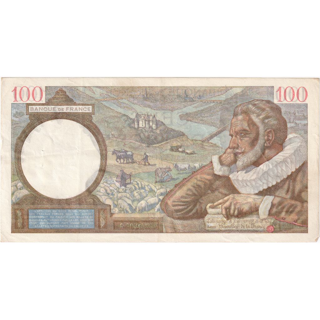 Frankrijk, 100 Francs, Sully, 1941-12-04, L.26476, TTB