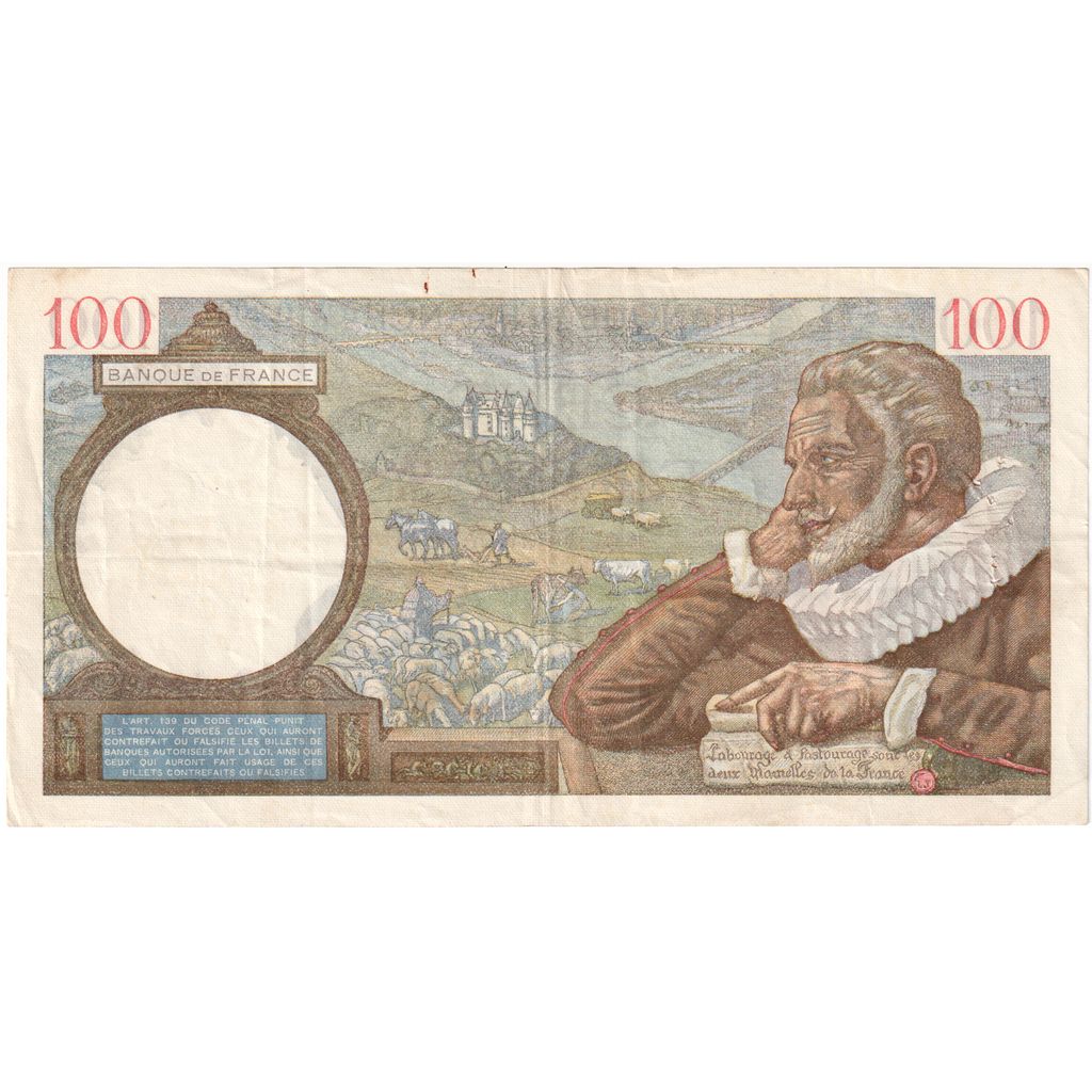 Francia, 100 Francs, Sully, 1939-10-05, O.2087, MBC