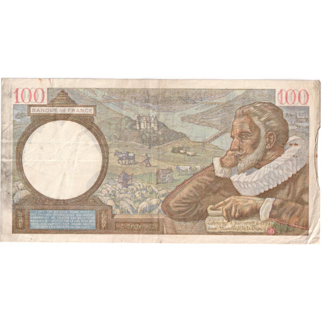 Frankrijk, 100 Francs, Sully, 1941-12-04, H.26475, TB+
