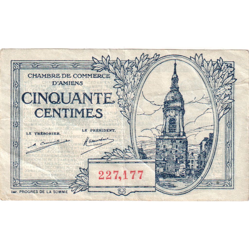 France, 50 Centimes, EF(40-45), Pirot:7-55