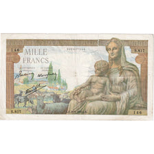 Francja, 1000 Francs, Déesse Déméter, 1942-06-20, S.817, VF(20-25)