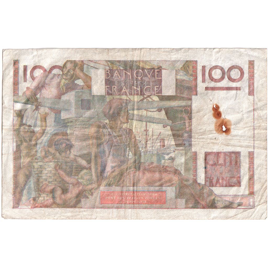 France, 100 Francs, Jeune Paysan, 1952-10-02, W.505, TB