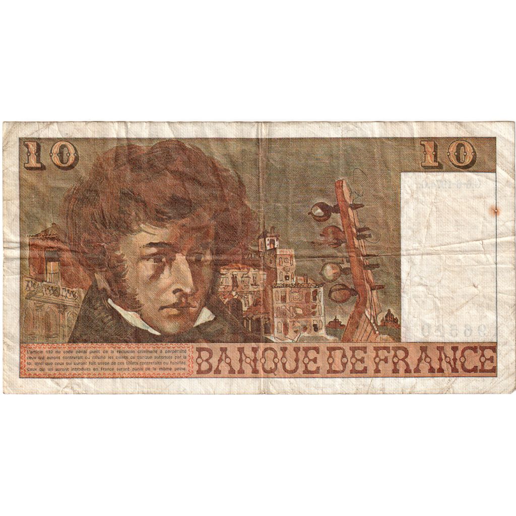 France, 10 Francs, Berlioz, 1974-06-06, E.53, VF(20-25)