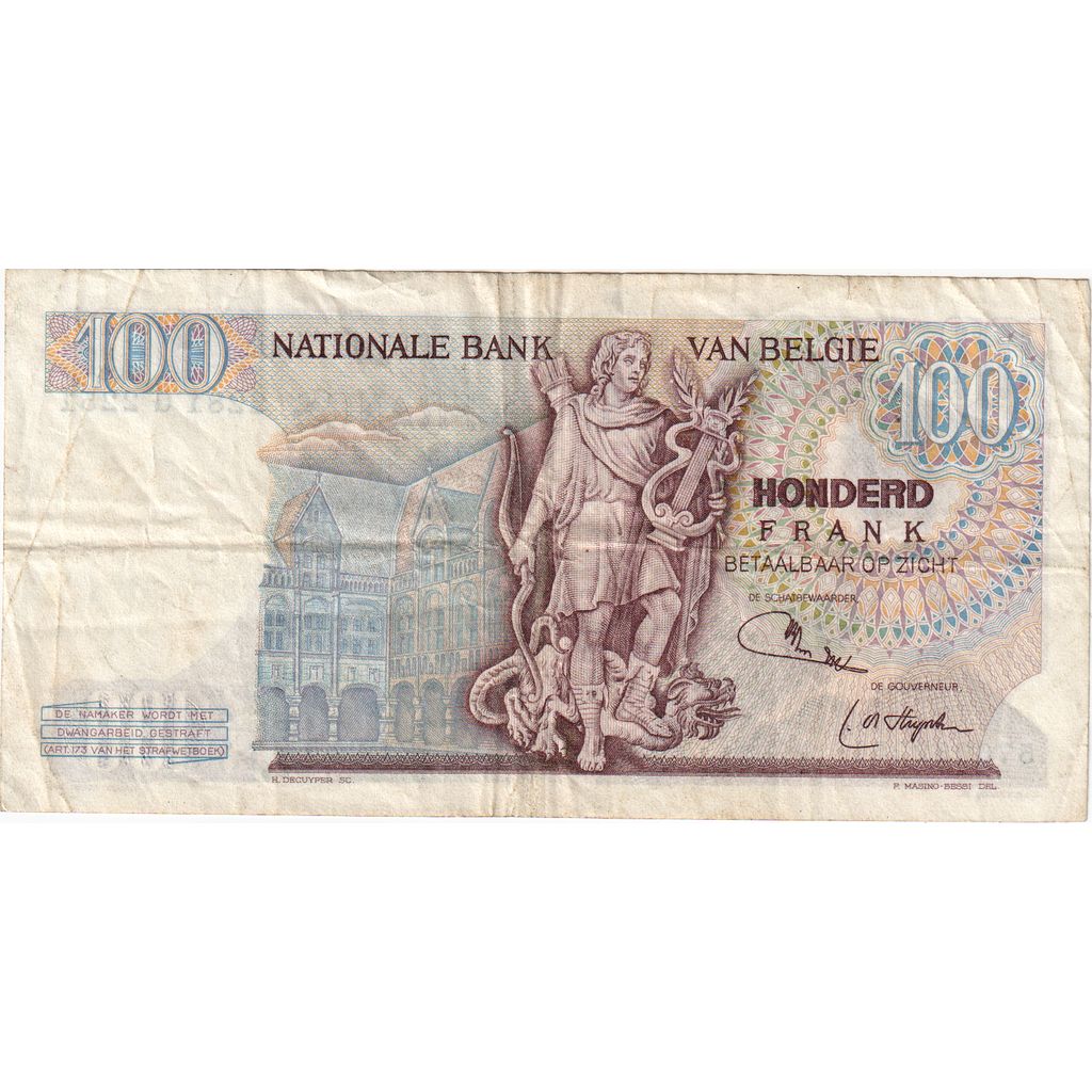 Belgio, 100 Francs, 1975-04-21, BB